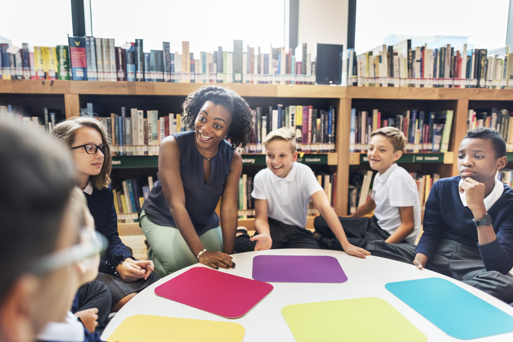 BME teacher with young pupils